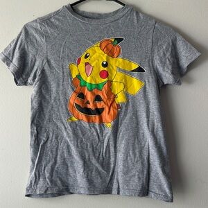 Pokemon Gray Pikachu Halloween Tee